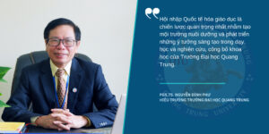 INTERNATIONAL RELATIONS - AN IMPORTANT STRATEGY FOR BUILDING AND DEVELOPING QUANG TRUNG UNIVERSITY
